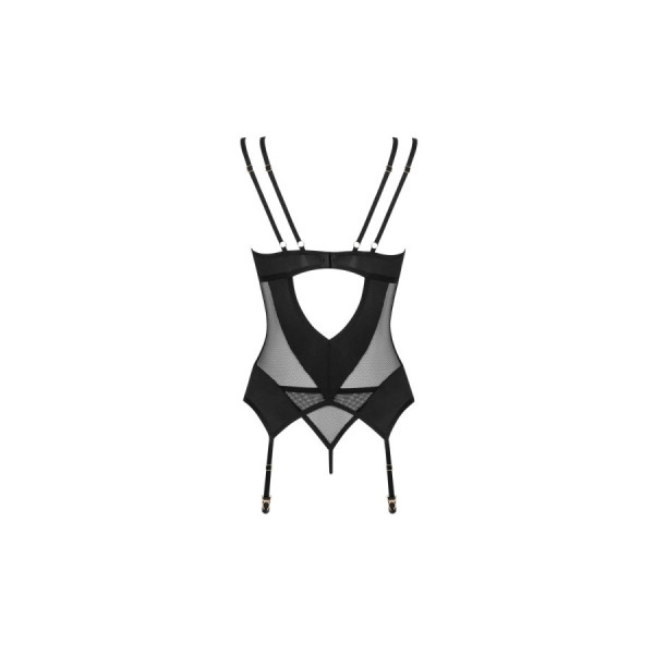 Nesari corset et string - Noir